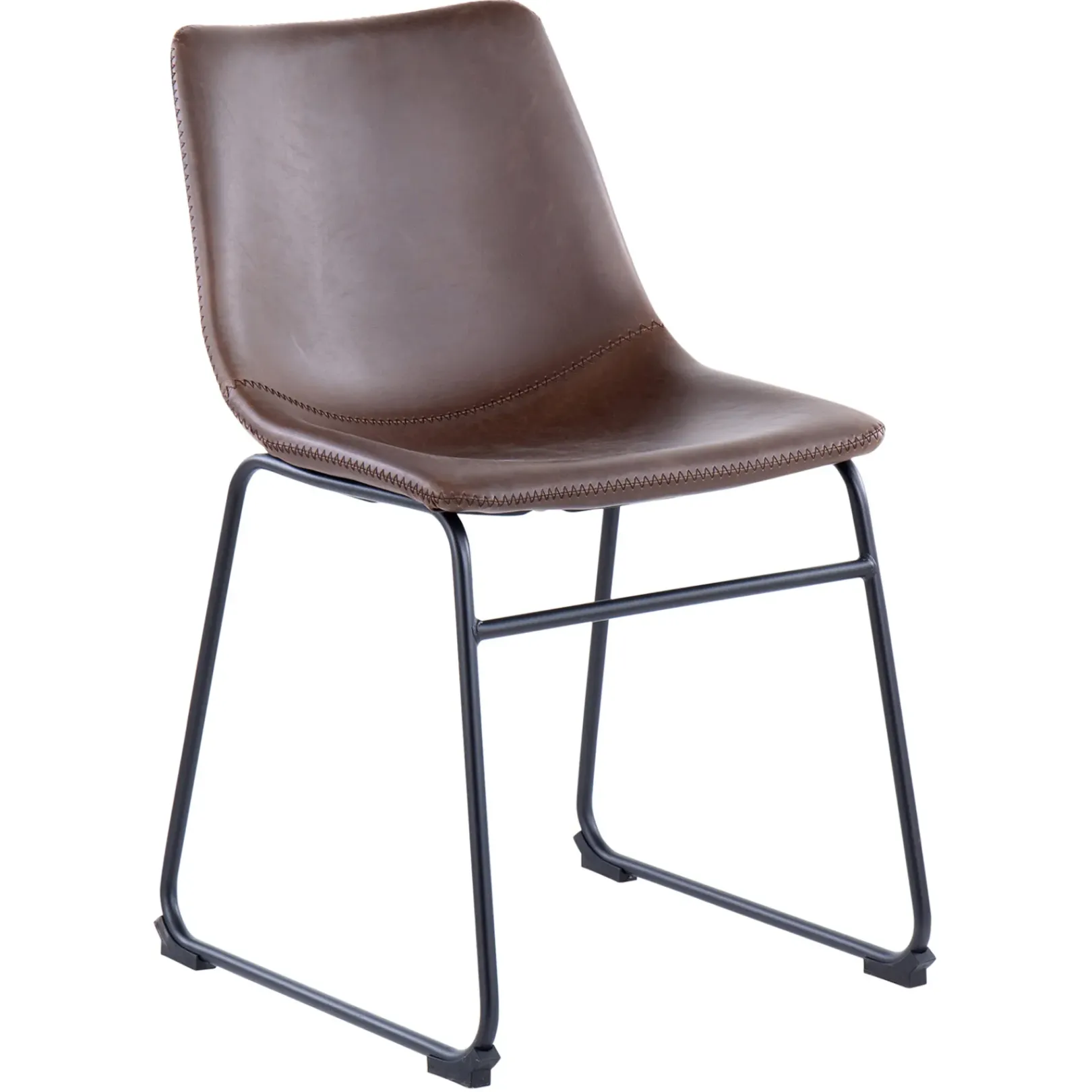 New Drake Modern Industrial Dining Chair, Espresso Discount Dining Chairs & Benches