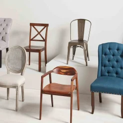 Online Dublin Metal & Ash Wood Dining Chair Cheaper Dining Chairs & Benches