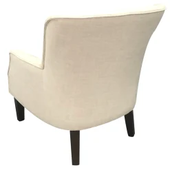 Sale Emilee Cream Upholstered Accent Chair Premium Accent Chairs