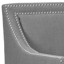 Erica Grey Accent Chair With Nailhead Trim Flash Sale Accent Chairs