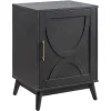 Ezra Dark Brown Cabinet With Gold Handle Promotion Cabinets & Chests
