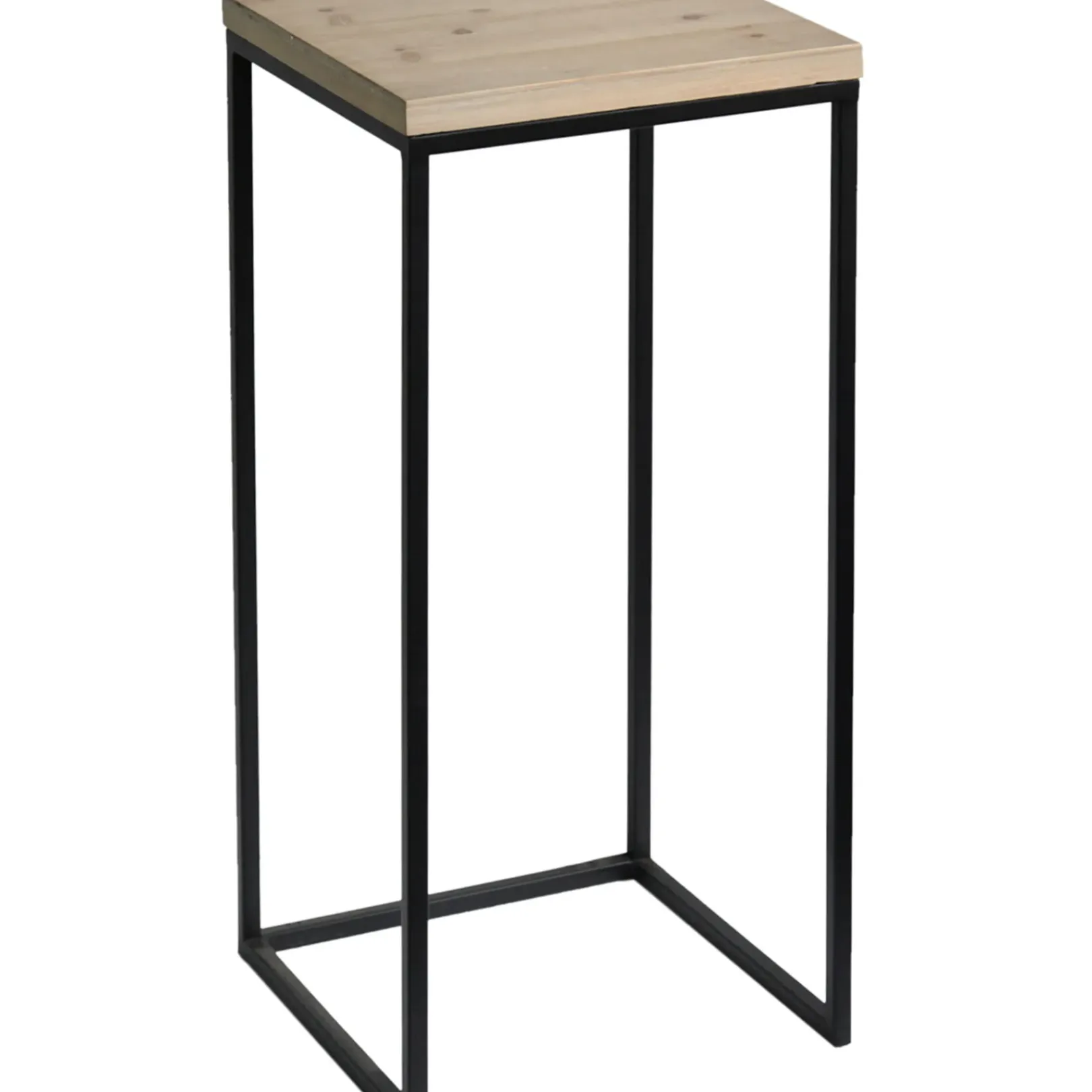 Clearance Fiona Wood Top Plant Stand With Metal Base, Medium Flash Sale Plant Stands