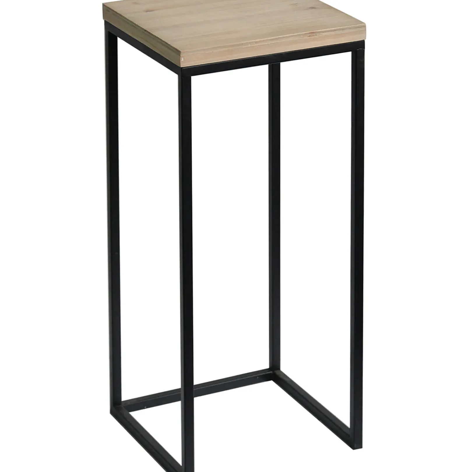 Clearance Fiona Wood Top Plant Stand With Metal Base, Large Discount Online Plant Stands