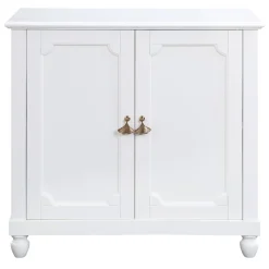 Grace Mitchell Asbury White 2-Door Cabinet Premium Cabinets & Chests