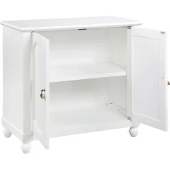 Grace Mitchell Asbury White 2-Door Cabinet Premium Cabinets & Chests