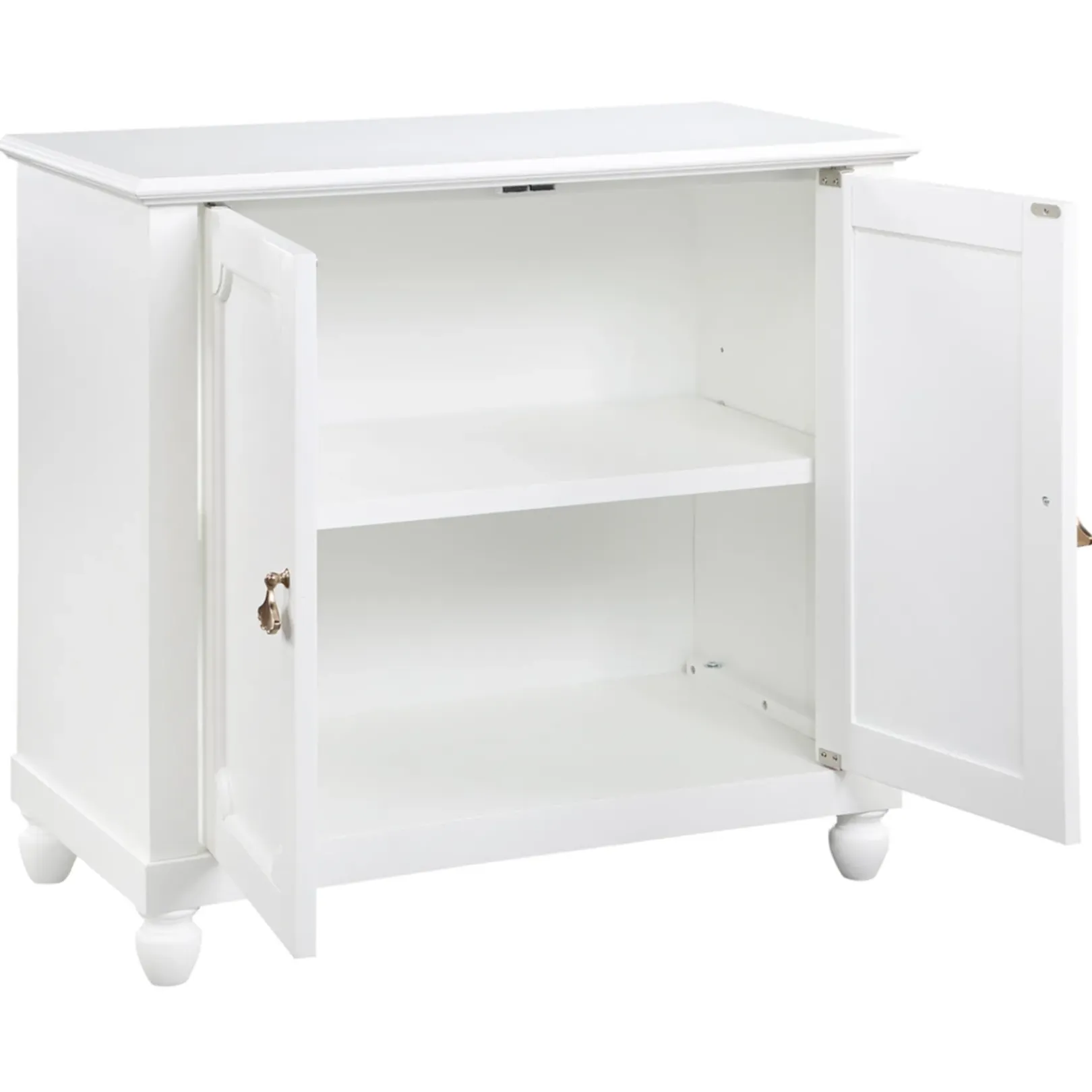 Grace Mitchell Asbury White 2-Door Cabinet Premium Cabinets & Chests