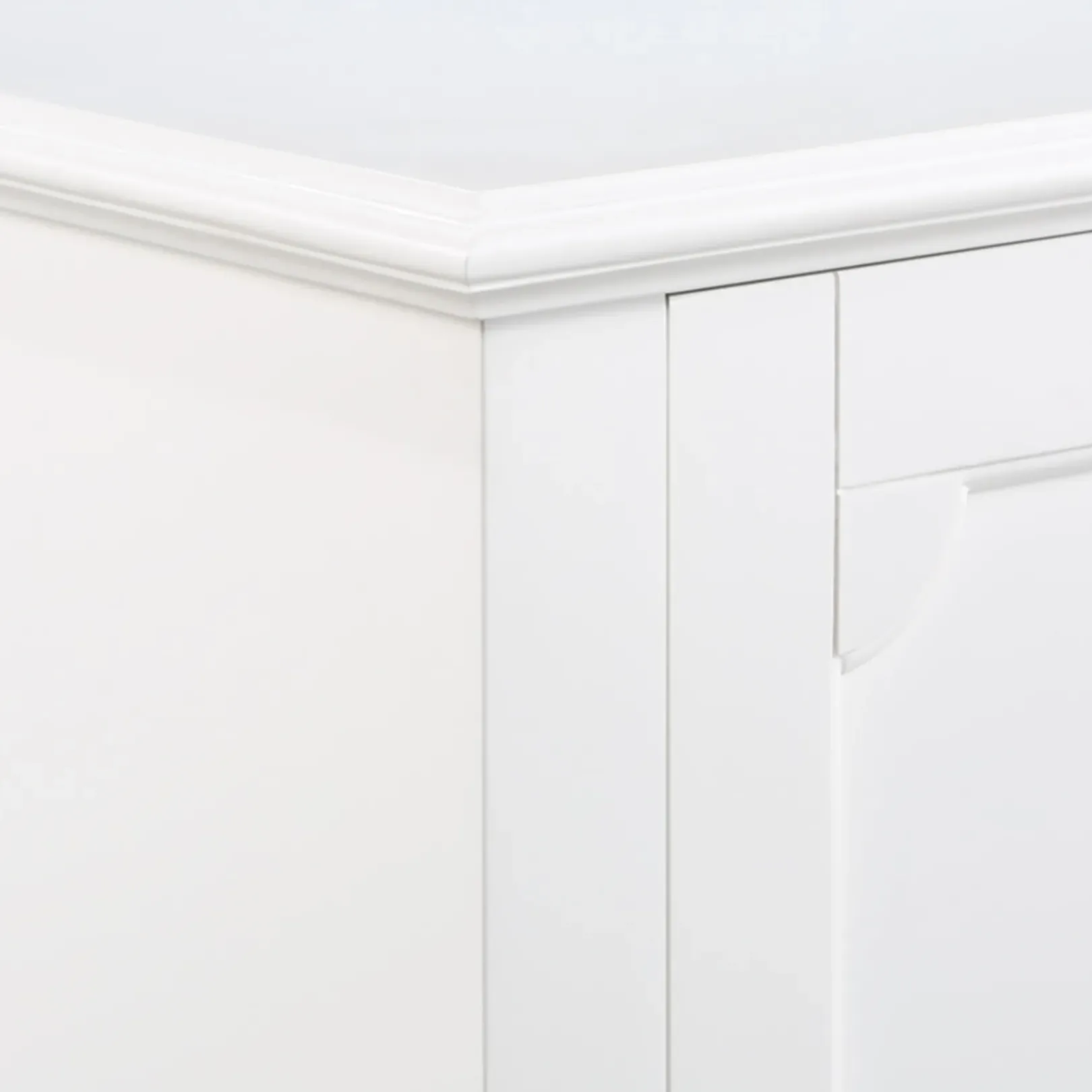 Grace Mitchell Asbury White 2-Door Cabinet Premium Cabinets & Chests