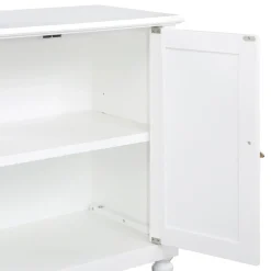 Grace Mitchell Asbury White 2-Door Cabinet Premium Cabinets & Chests