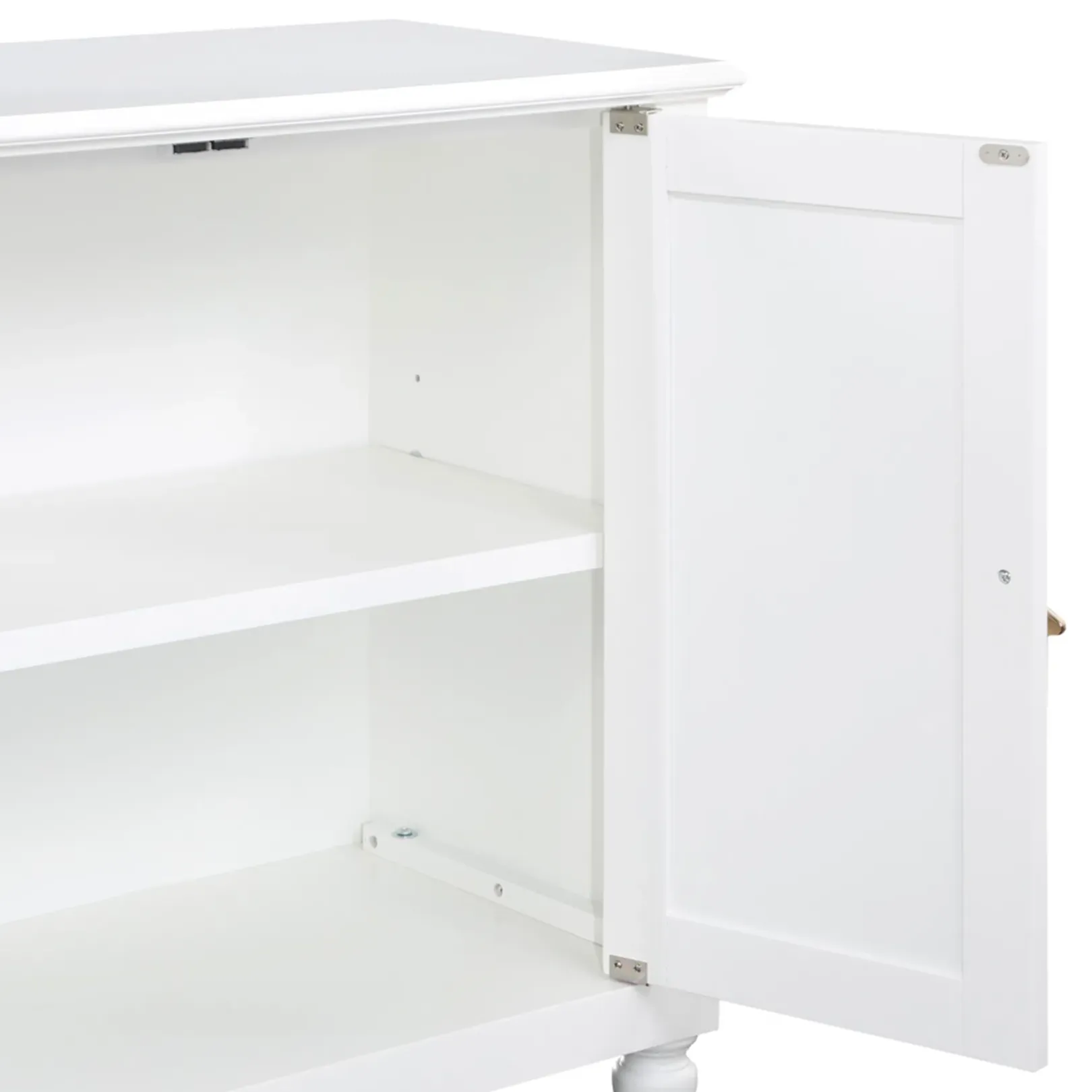 Grace Mitchell Asbury White 2-Door Cabinet Premium Cabinets & Chests