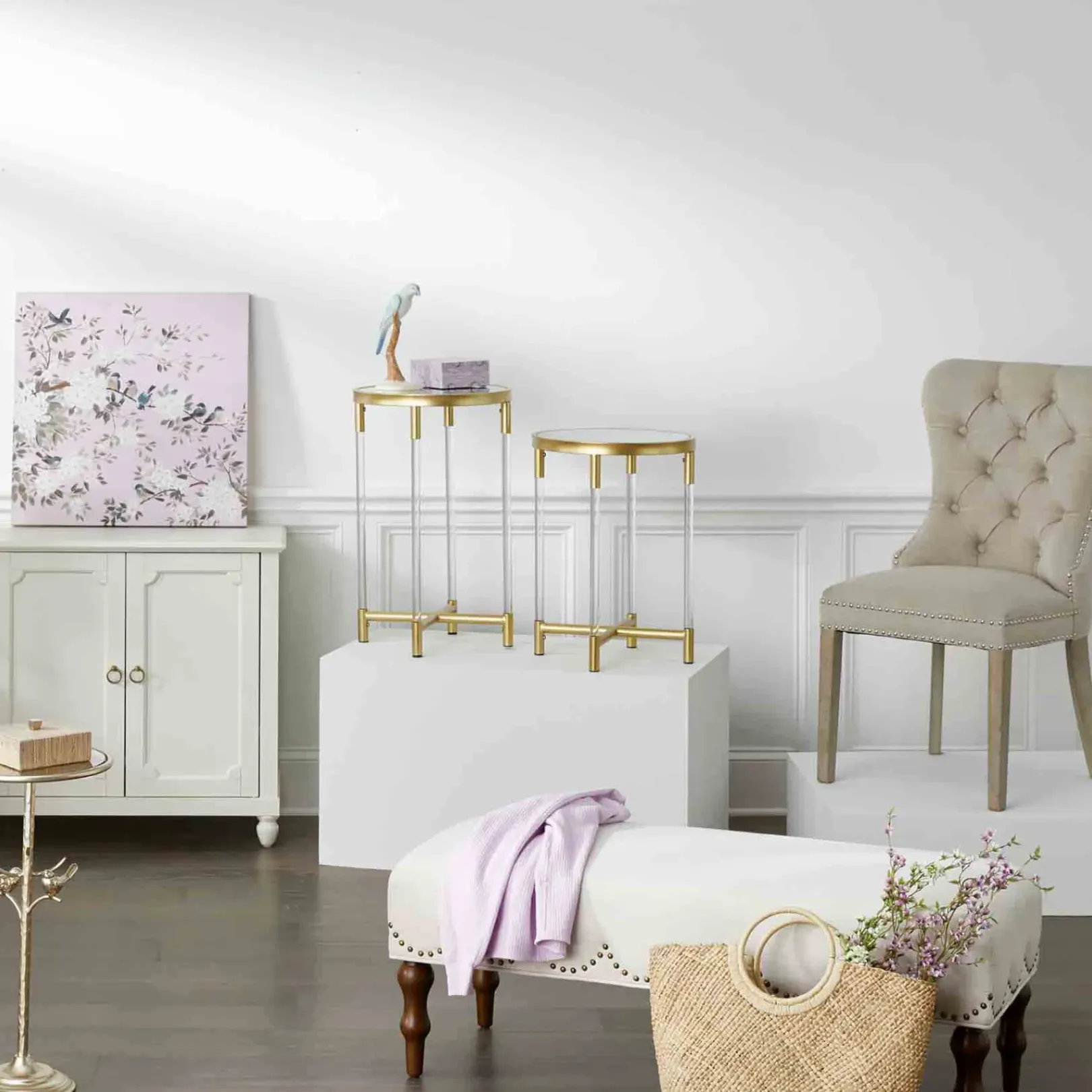 Outlet Grace Mitchell Bobbi Dining Chair, Cream Discount Online Dining Chairs & Benches