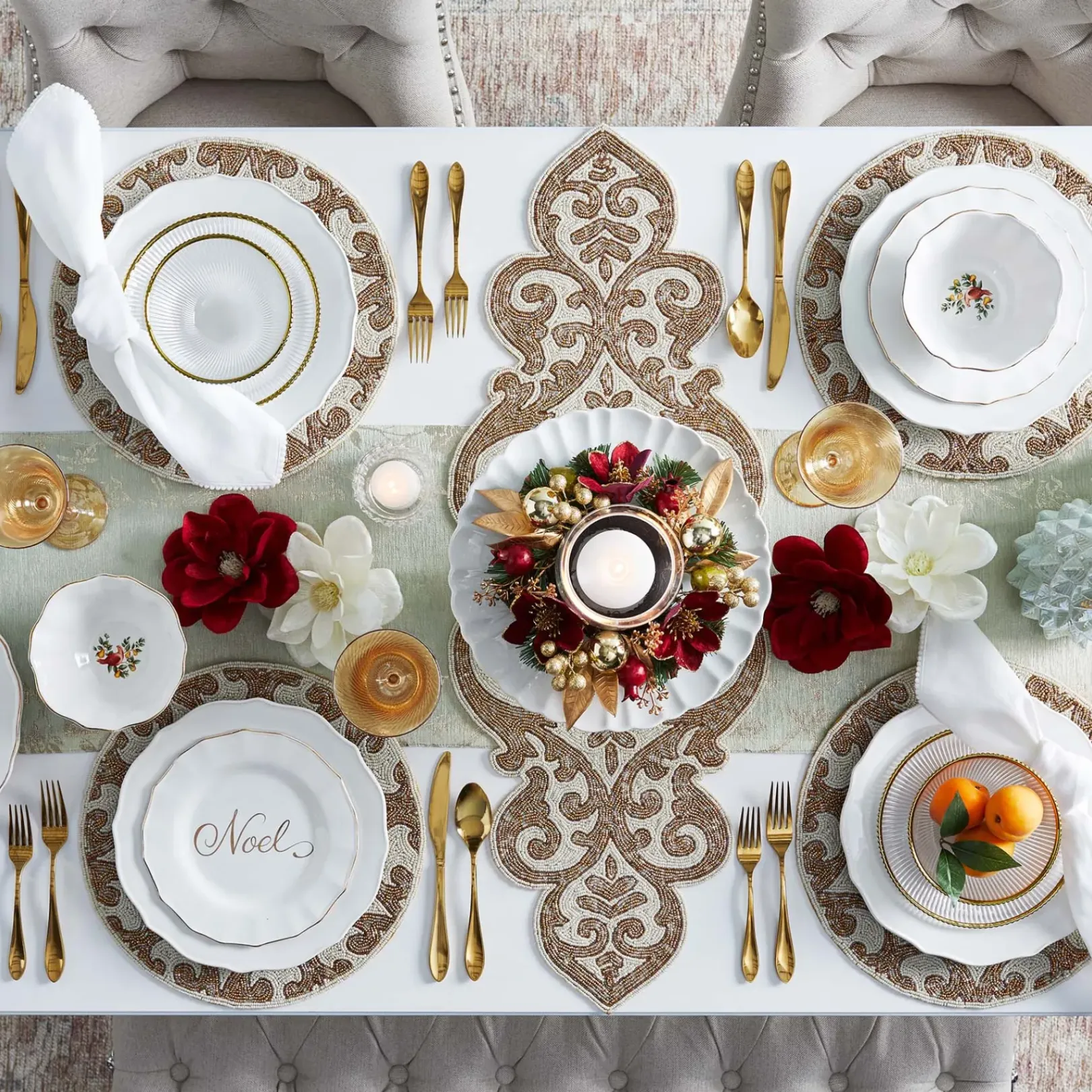 Hot Grace Mitchell Cortana White Wooden Dining Table Promotion Dining Tables & Sets
