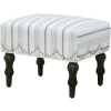 New Grace Mitchell Olivia Scalloped Ottoman Flash Sale Ottomans & Poufs
