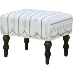 New Grace Mitchell Olivia Scalloped Ottoman Flash Sale Ottomans & Poufs