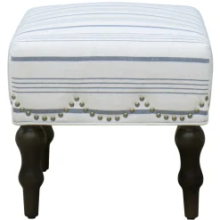 New Grace Mitchell Olivia Scalloped Ottoman Flash Sale Ottomans & Poufs