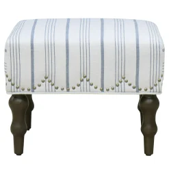 New Grace Mitchell Olivia Scalloped Ottoman Flash Sale Ottomans & Poufs