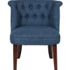 Best Grace Mitchell Roxanne Accent Chair, Blue Kd Low Price Accent Chairs