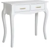 New Grace Mitchell Scarlett 2-Drawer Console Table, White Clearance Entryway Furniture