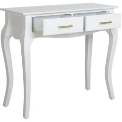 New Grace Mitchell Scarlett 2-Drawer Console Table, White Clearance Entryway Furniture
