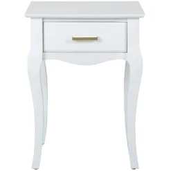 Hot Grace Mitchell Scarlett White End Table Good Quality Coffee & End Tables
