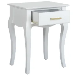 Hot Grace Mitchell Scarlett White End Table Good Quality Coffee & End Tables