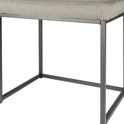 Best Grey Rectangle Vanity Stool Premium Stools & Benches