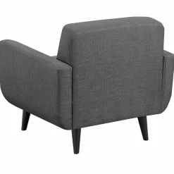 Hadley Tufted Back Accent Chair, Charcoal Grey Flash Sale Accent Chairs