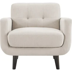 Clearance Hadley Tufted Back Accent Chair, Taupe Opening Sales Accent Chairs