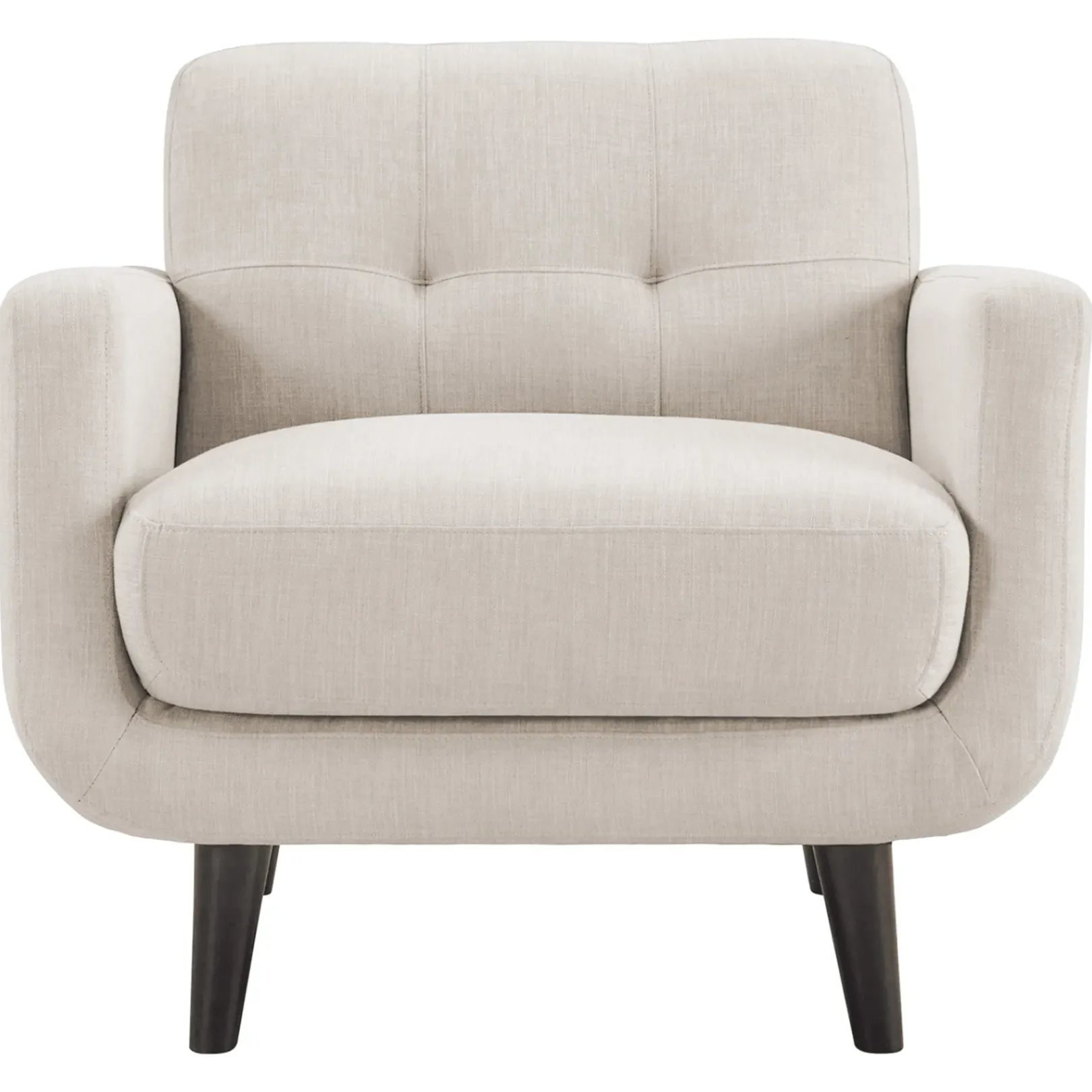 Clearance Hadley Tufted Back Accent Chair, Taupe Opening Sales Accent Chairs