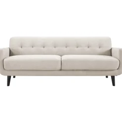 Outlet Hadley Tufted Back Sofa, Taupe Opening Sales Sofas & Settees & Loveseats