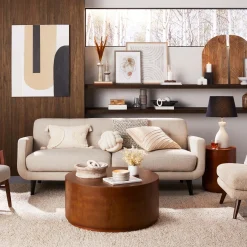 Outlet Hadley Tufted Back Sofa, Taupe Opening Sales Sofas & Settees & Loveseats