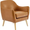 New Honeybloom Braxton Leather Chair Exquisite Gifts Accent Chairs