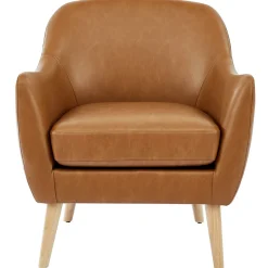 New Honeybloom Braxton Leather Chair Exquisite Gifts Accent Chairs