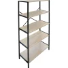 Clearance Honeybloom Burnaby 4-Tier Wood & Metal Shelf Opening Sales Office