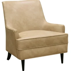 Honeybloom Colton Armchair Faux Leather Buff Promotion Accent Chairs