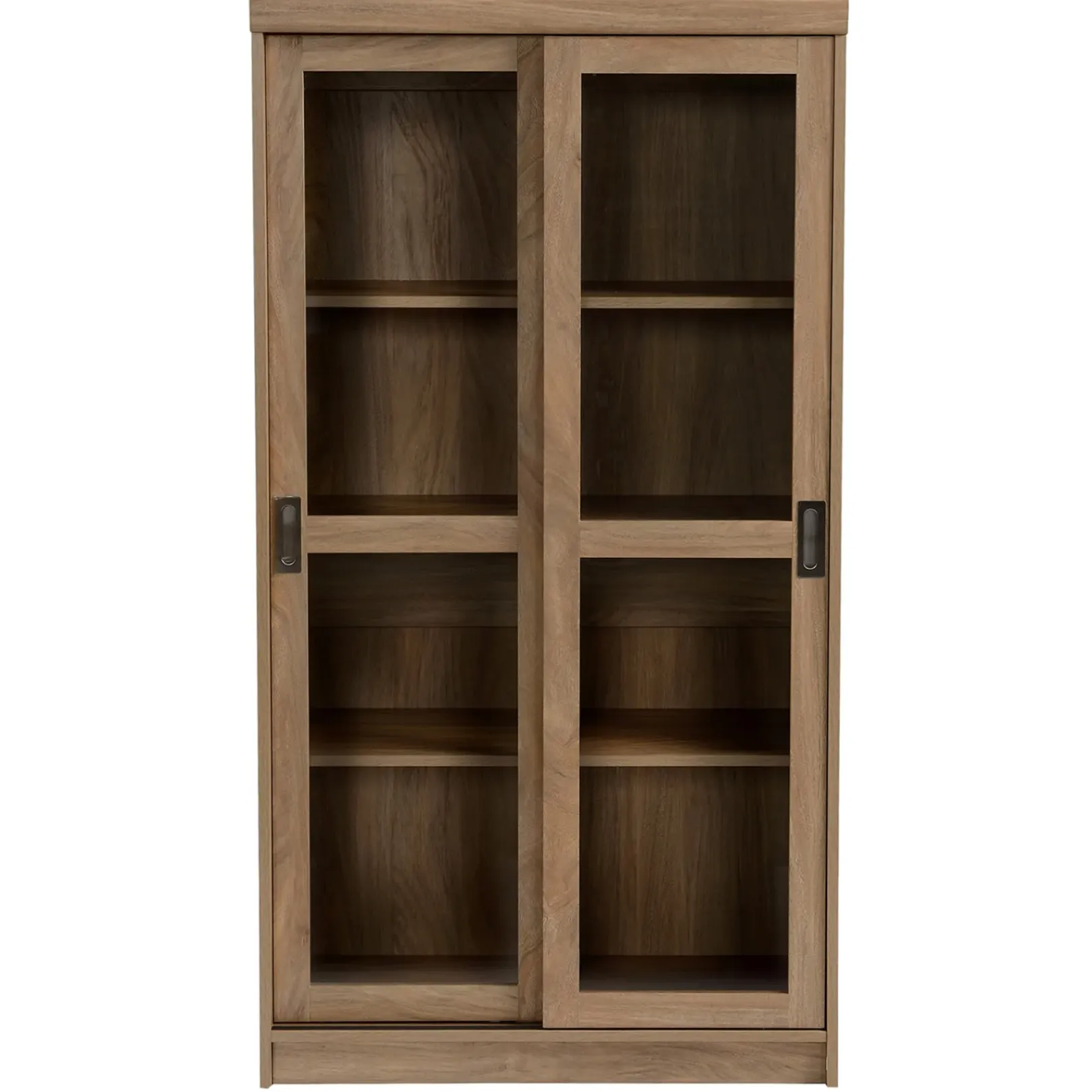 Hot Honeybloom Fullerton 4-Shelf Sliding Door Cabinet Gift Selection Cabinets & Chests