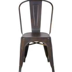New Honeybloom Idris Bronze Metal Dining Chair Discount Dining Chairs & Benches