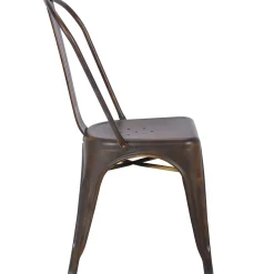 New Honeybloom Idris Bronze Metal Dining Chair Discount Dining Chairs & Benches