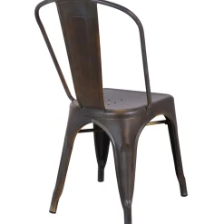 New Honeybloom Idris Bronze Metal Dining Chair Discount Dining Chairs & Benches