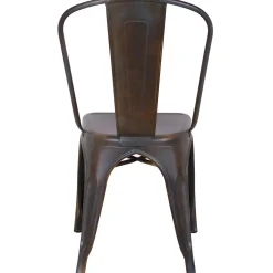 New Honeybloom Idris Bronze Metal Dining Chair Discount Dining Chairs & Benches