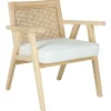 Honeybloom Kanon White Oak Accent Chair Opening Sales Accent Chairs