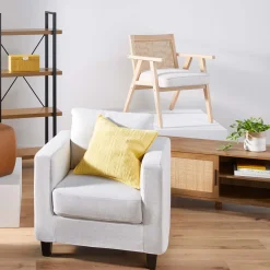 Honeybloom Kanon White Oak Accent Chair Opening Sales Accent Chairs