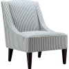 Discount Honeybloom Kayson Blue Striped Accent Chair Promotion Accent Chairs