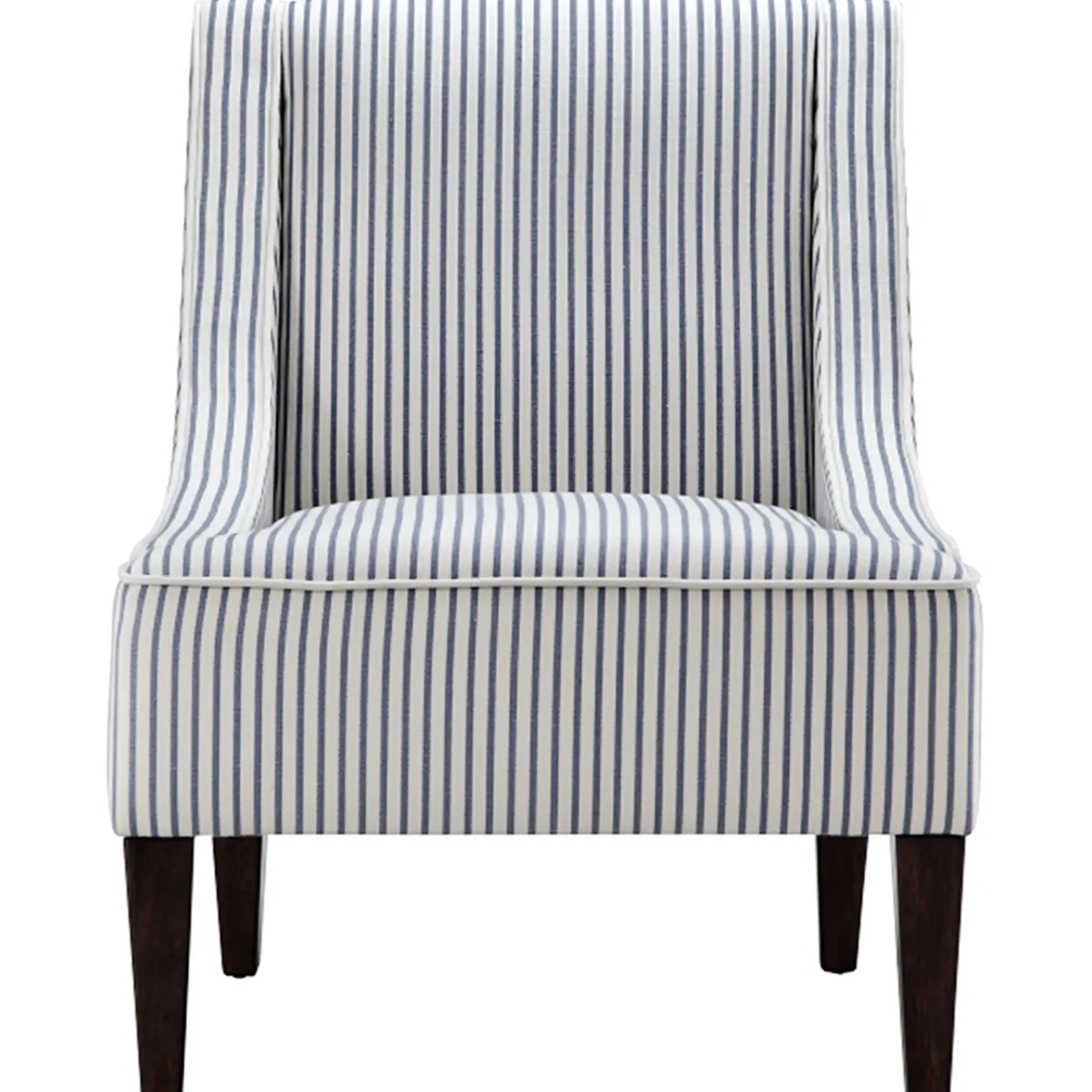 Discount Honeybloom Kayson Blue Striped Accent Chair Promotion Accent Chairs