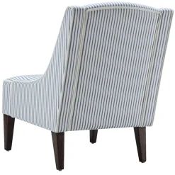 Discount Honeybloom Kayson Blue Striped Accent Chair Promotion Accent Chairs