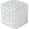 Hot Honeybloom Knots Cream Pouf Exquisite Gifts Ottomans & Poufs