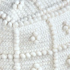 Hot Honeybloom Knots Cream Pouf Exquisite Gifts Ottomans & Poufs