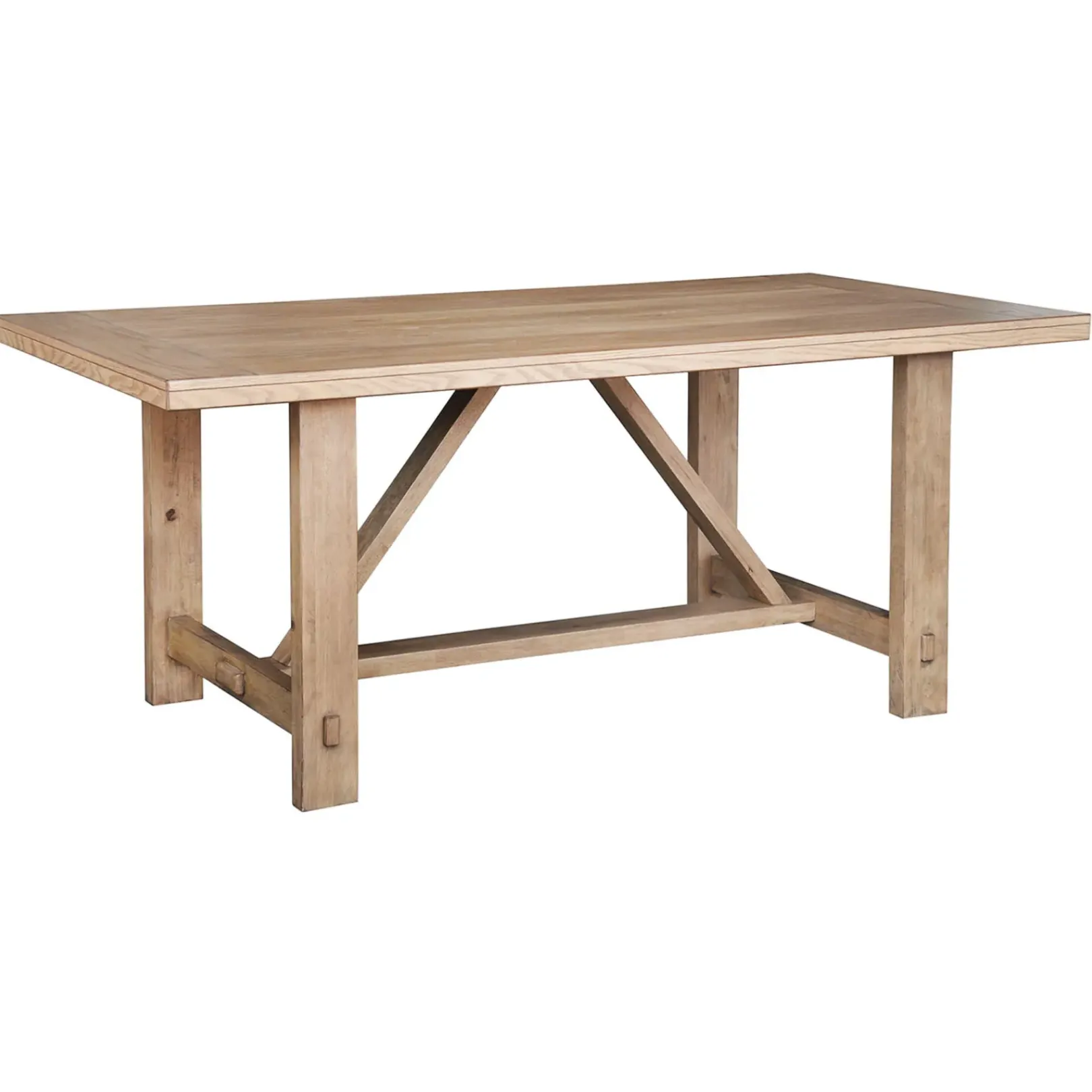 Clearance Honeybloom Massena Natural Wood Dining Table, 72 Online Discount Dining Tables & Sets