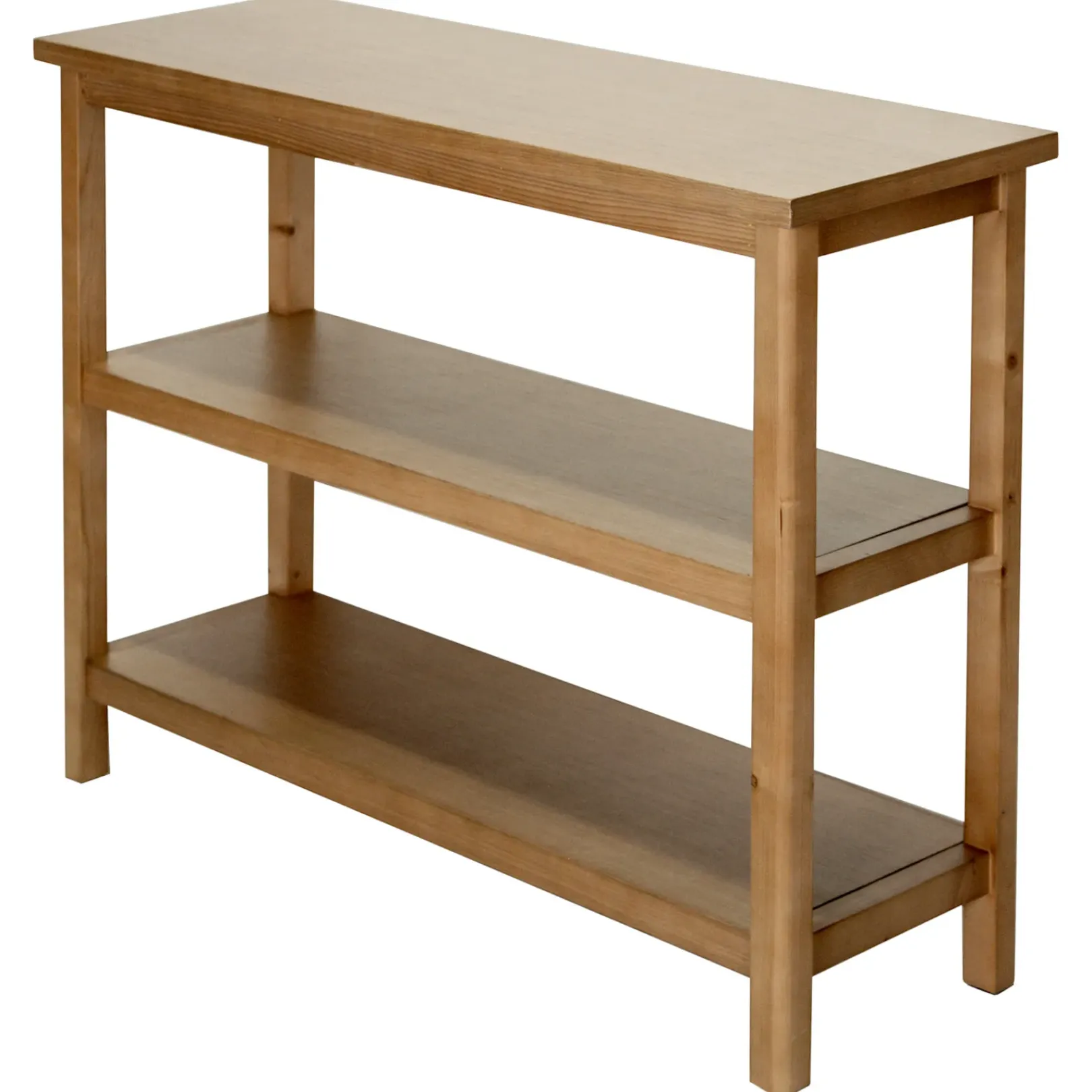 Online Honeybloom Miller 3-Shelf Wooden Console Table Exquisite Gifts Entryway Furniture
