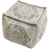 Online Honeybloom Persian Rug Printed Pouf Gift Selection Ottomans & Poufs
