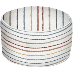 Online Honeybloom Rainbow Striped Pouf, 20 14 Discount Online Ottomans & Poufs